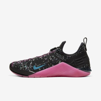 Nike React Metcon AMP - Női Edzőcipő - Fekete/Rózsaszín/Zöld/Kék